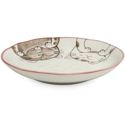 Plato 3 gatos japo 19,5 cm