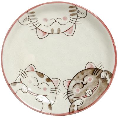 Plato 3 gatos japo 19,5 cm