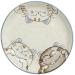 Plato 3 gatos japo 19,5 cm