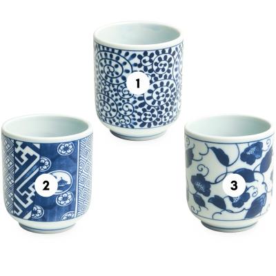 Taz� t� japonesa motivos azules surtido