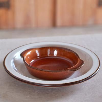 Fuente gratin caramel