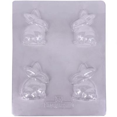 Molde Mona Pascua chocolate Conejo x4