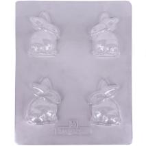 Molde Mona Pascua chocolate Conejo x4