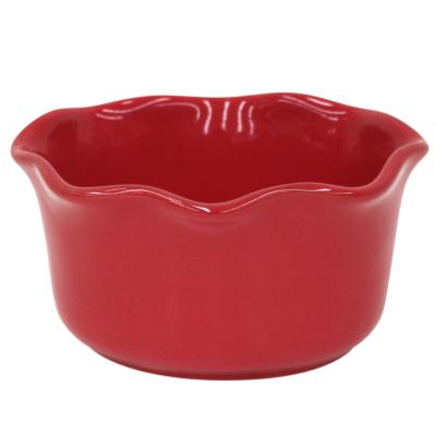 Molde cer�mica Ramequin ondulado