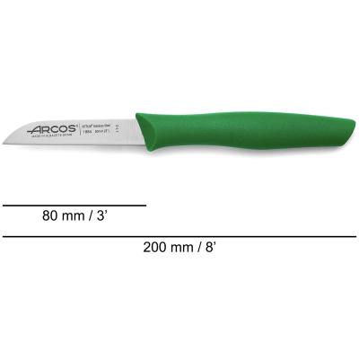 Cuchillo pelador Arcos b�sico 8 cm verde