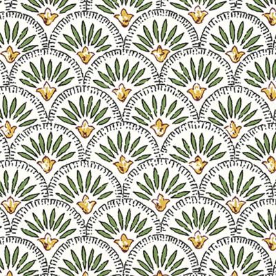 Mantel resinado algodn Mirabeau verde 200x158 cm