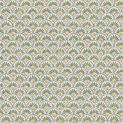 Mantel resinado algodn Mirabeau verde 200x158 cm