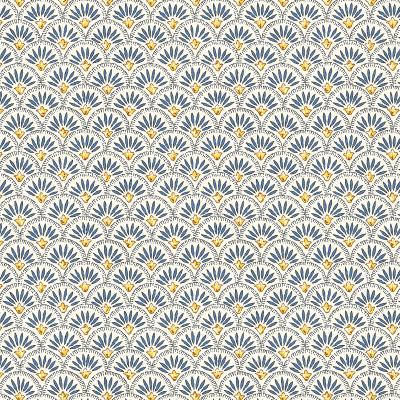 Mantel resinado algod�n Mirabeau azul 200x158 cm