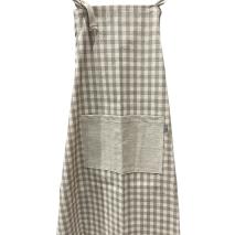 Delantal antimanchas Lino Squares blanco