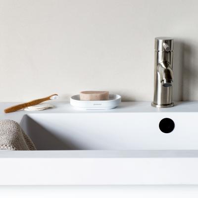 Jabonera Mindset Mineral blanco