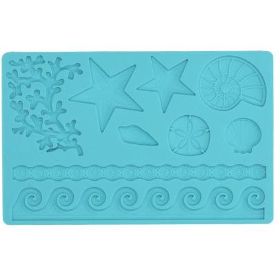 Molde fondant & gum paste formas marinas