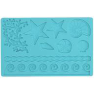 Molde fondant & gum paste formas marinas