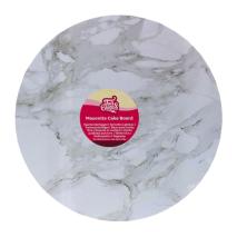 Base pasteles redonda efecto m�rmol 25 cm