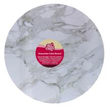 Base pasteles redonda efecto m�rmol 30 cm