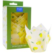 Papel muffins Tulipa x24 PME Limones