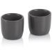 2x soporte huevo duro egg cup porcelana