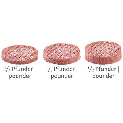 Molde para hamburguesas ajustable 3 medidas