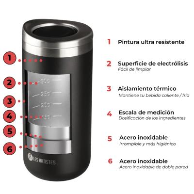 Travel mug isot�rmica 500 ml Pearl azul
