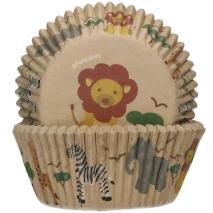 Papel cupcakes x48 Safari