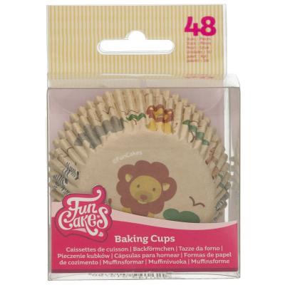 Papel cupcakes x48 Safari