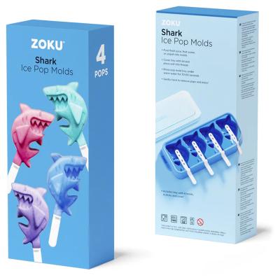Molde 4 helados Tiburones Zoku