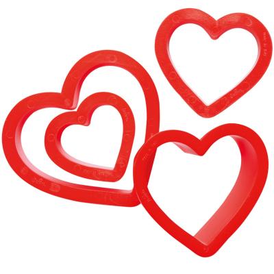 Set 4 cortadores galletas Corazones tama�os