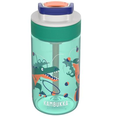 Botella de agua con pajita Lagoon 400 ml Dino