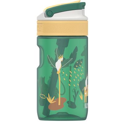 Botella de agua con pajita Lagoon 400 ml Jungle