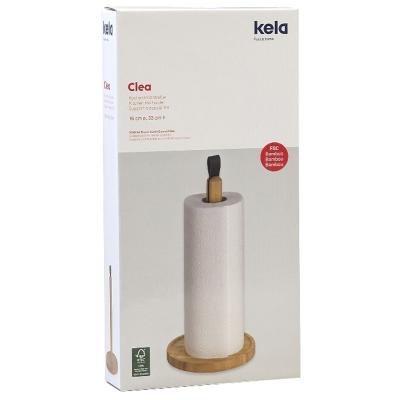 Portarrollos papel cocina bamb soporte cuero