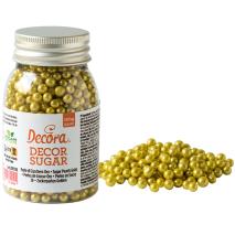 Sprinkles perlas de azcar 5 mm oro