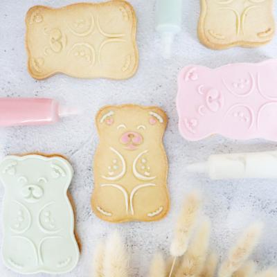 Cortador galletas y stencil Teddy Bear