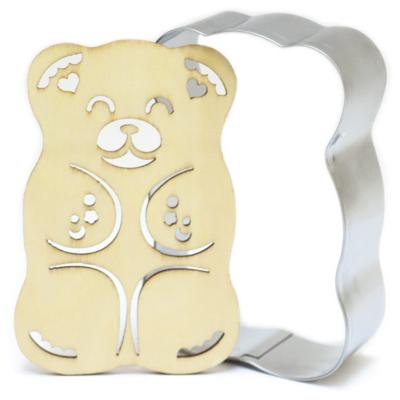Set 3 cortadores galletas y stencil Gato, Coraz�n