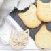 Set 3 cortadores galletas y stencil Gato, Corazn