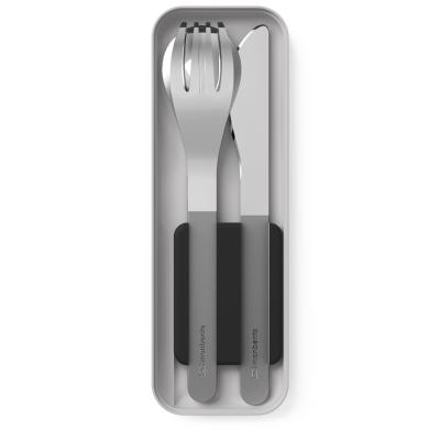 Juego 3 cubiertos fiambrera monbento slim