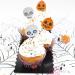 Papel cupcakes y toppers x24 Halloween