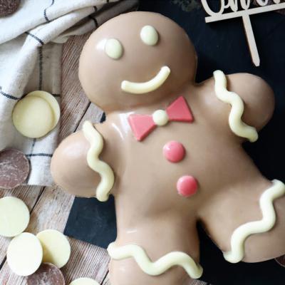 Molde para chocolate 3D Gingerbread Man