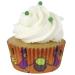 Papel cupcakes metalizados Brujas x30