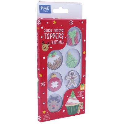 Set 6 decoraciones fondant Navidad