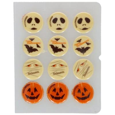 Set 12 decoraciones de chocolate Halloween