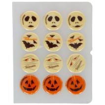 Set 12 decoracions de xocolata Halloween