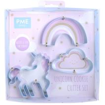Set 3 talladors galetes Unicorn PME