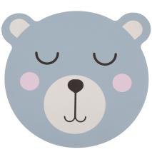 Mantel individual vegano Oso azul