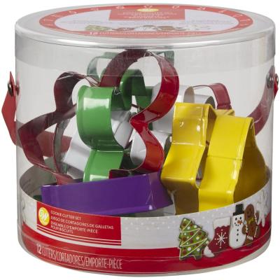 Juego 12 cortadores galletas Navidad