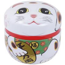 Caja t� Gato de la suerte 100 g blanco