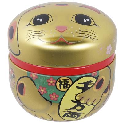 Caja t� Gato de la suerte 100 g dorado