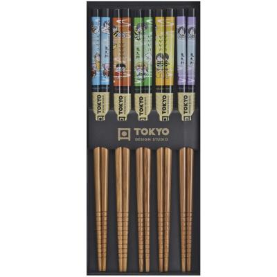 5 pares palillos japoneses Comic