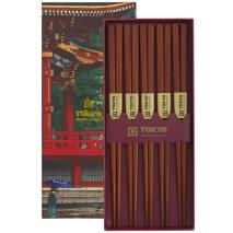 5 pares palillos japoneses tradicional