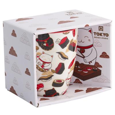Taza mug Sushi Lucky Cat 380 ml
