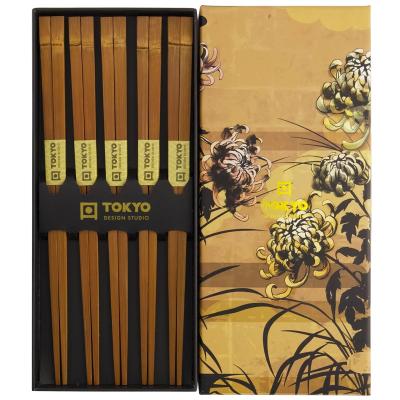 5 pares palillos japoneses Bamb�