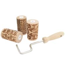 Set 3 mini rodillos de madera intercambiables Nav.